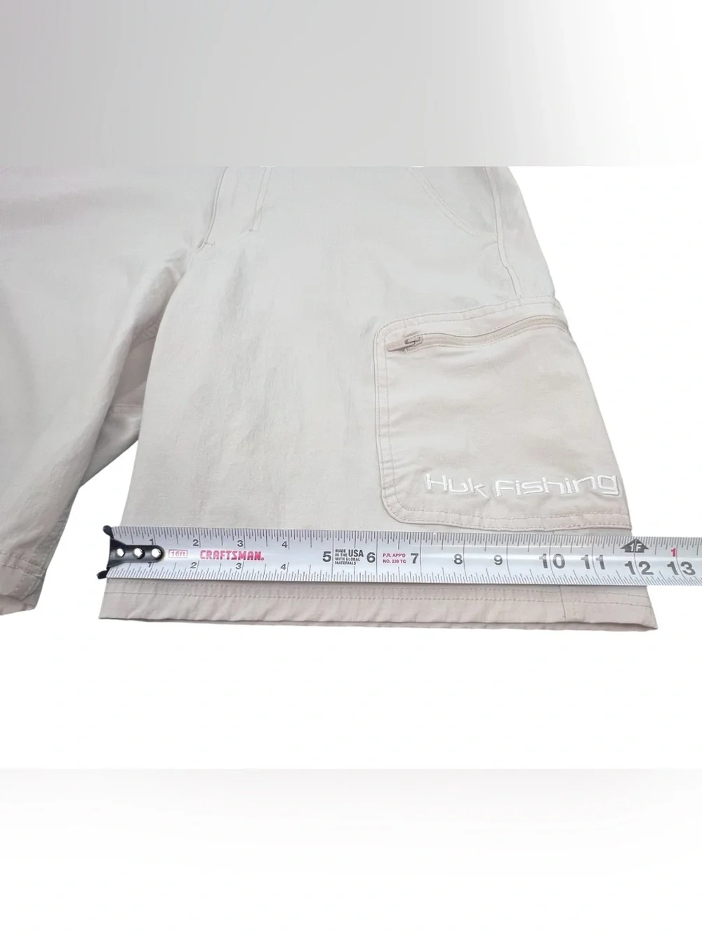 Huk Performance Fabric Fishing Shorts Men's XL Pockets Quick Dry Stretch Outdoor